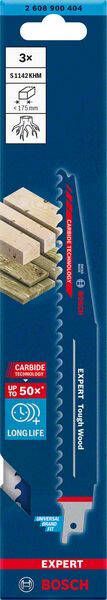 Bosch Accessoires Expert 'Tough Wood' S 1142 KHM reciprozaagblad 3-delig 1 stuk(s) 2608900404