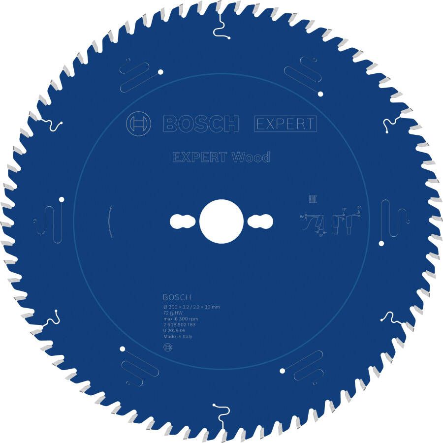 Bosch Accessoires EXPERT Wood Cirkelzaagblad | 300 x 3 2 2 x 30 mm | T72 2608902183