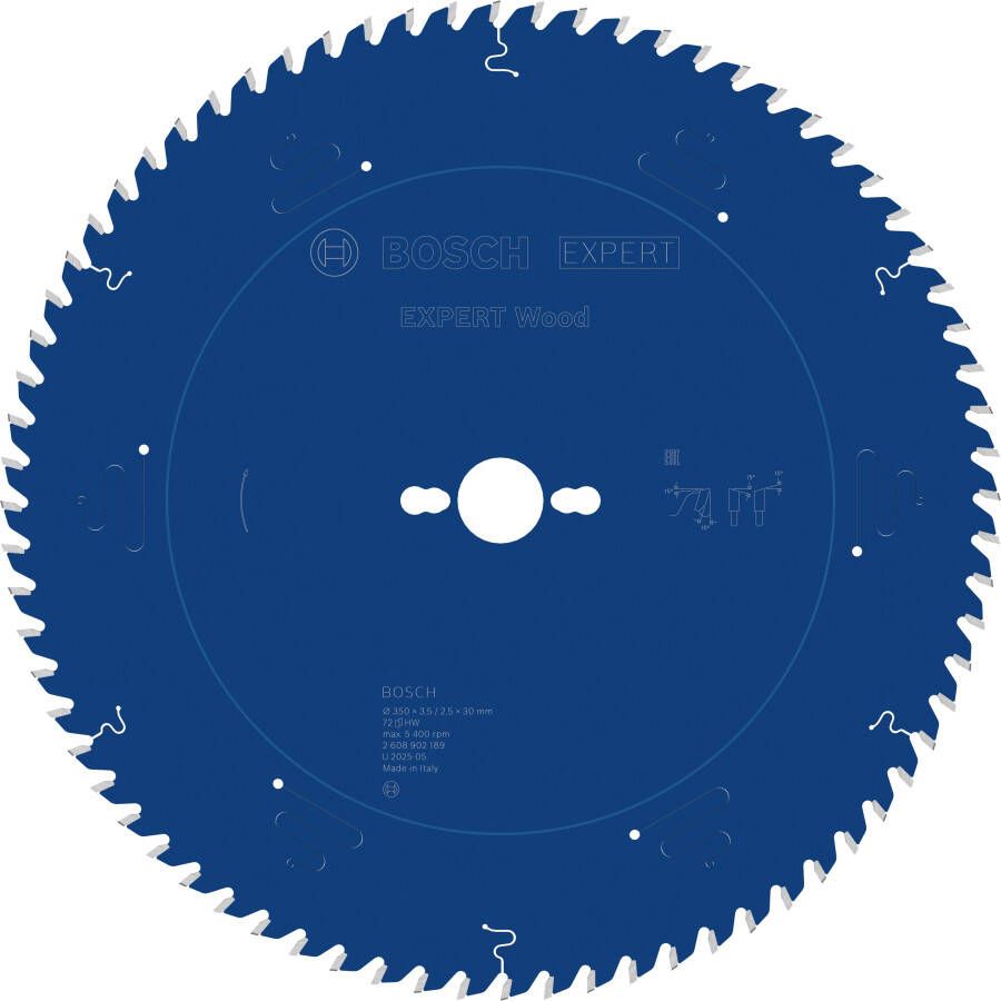 Bosch Accessoires EXPERT Wood Cirkelzaagblad | 350 x 3 5 2 5 x 30 mm | T72 2608902189