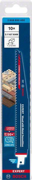Bosch Accessoires Expert 'Wood with Metal Demolition' S 1167 XHM reciprozaagblad 10-delig 1 stuk(s) 2608900400
