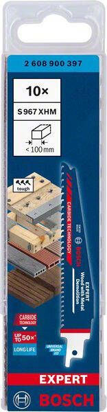 Bosch Accessoires Expert 'Wood with Metal Demolition' S 967 XHM reciprozaagblad 10-delig 1 stuk(s) 2608900397