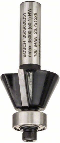 Bosch Accessoires Fase- kantenfrezen 8 mm D1 23 7 mm B 5 mm L 12 mm G 54 mm 25° 1st 2608628351