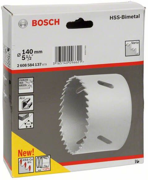 Bosch Accessoires Gatzaag HSS-bimetaal voor standaardadapter 140 mm 5 1 2" 1st 2608584137