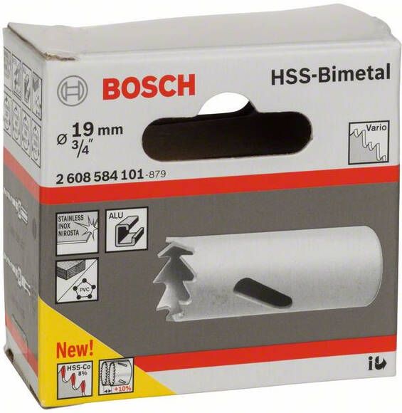 Bosch Accessoires Gatzaag HSS-bimetaal voor standaardadapter 19 mm 3 4" 1st 2608584101