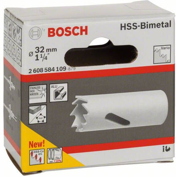 Bosch Accessoires Gatzaag HSS-bimetaal voor standaardadapter 32 mm 1 4" 1st 2608584109