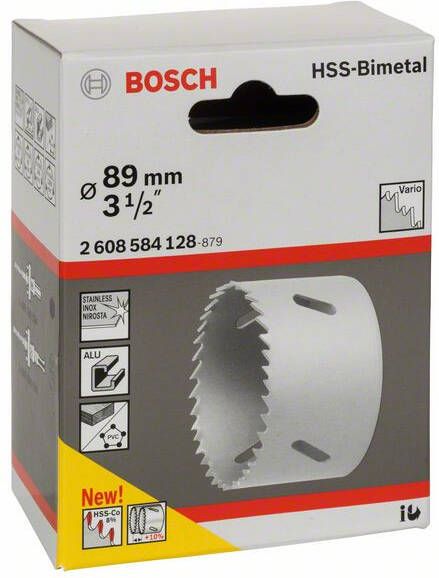 Bosch Accessoires Gatzaag HSS-bimetaal voor standaardadapter 89 mm 3 1 2" 1st 2608584128