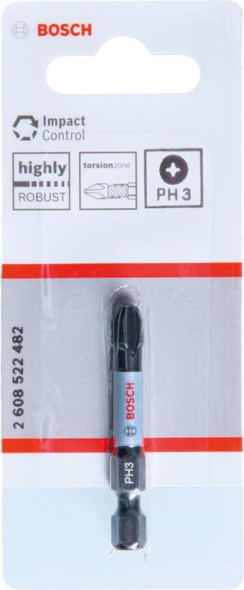 Bosch Accessoires Impact Control Bit PH3 50 mm 2608522482
