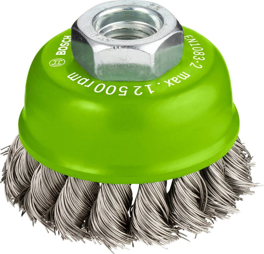 Bosch Accessoires Komstaalborstel roestvrij 65 mm 0 35 mm 12500 U min 14 1st 2608622104