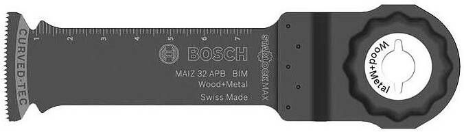 Bosch Accessoires MAIZ 32 APB BIM Invalzaagblad Wood+Metal Curved-Tec 2608662768