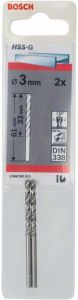 Bosch Accessoires Metaalboren HSS-G Standard 3 x 33 x 61 mm 2st 2608585911