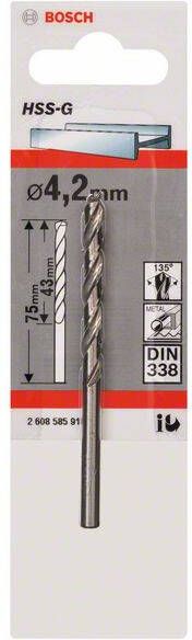Bosch Accessoires Metaalboren HSS-G Standard 12 x 101 x 151 mm 1st 2608585940