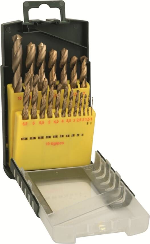 Bosch Accessoires Metaalborenset HSS-Tin | 1-10 mm | 19-delig 2607017152