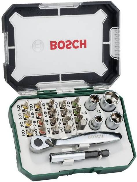 Bosch Accessoires Mini Ratelschroefbitset | Extra Hard DHZ | 26-delig 2607017563
