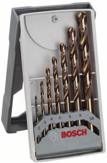 Bosch Accessoires Mini X-Line Pro set met 7 HSS-Co metaalboren 2608589296