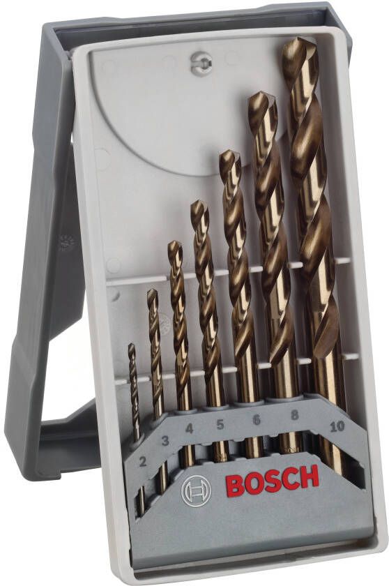 Bosch Accessoires Mini X-Line Pro set met 7 HSS-Co metaalboren 2608589296