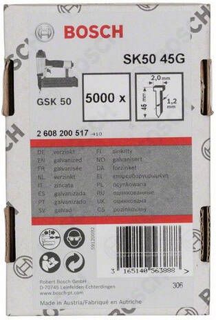 Bosch Accessoires Nagel met verzonken kop SK50 45mm | 1.2mm 2608200517