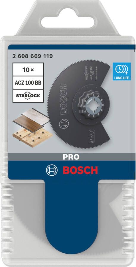 Bosch Accessoires PRO ACZ 100 BB Segmentmes | 100 mm | 10 stuks 2608669119