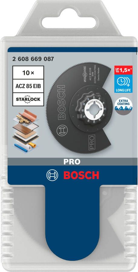 Bosch Accessoires PRO ACZ 85 EIB segmentblad | 85 mm | 10 stuks 2608669087