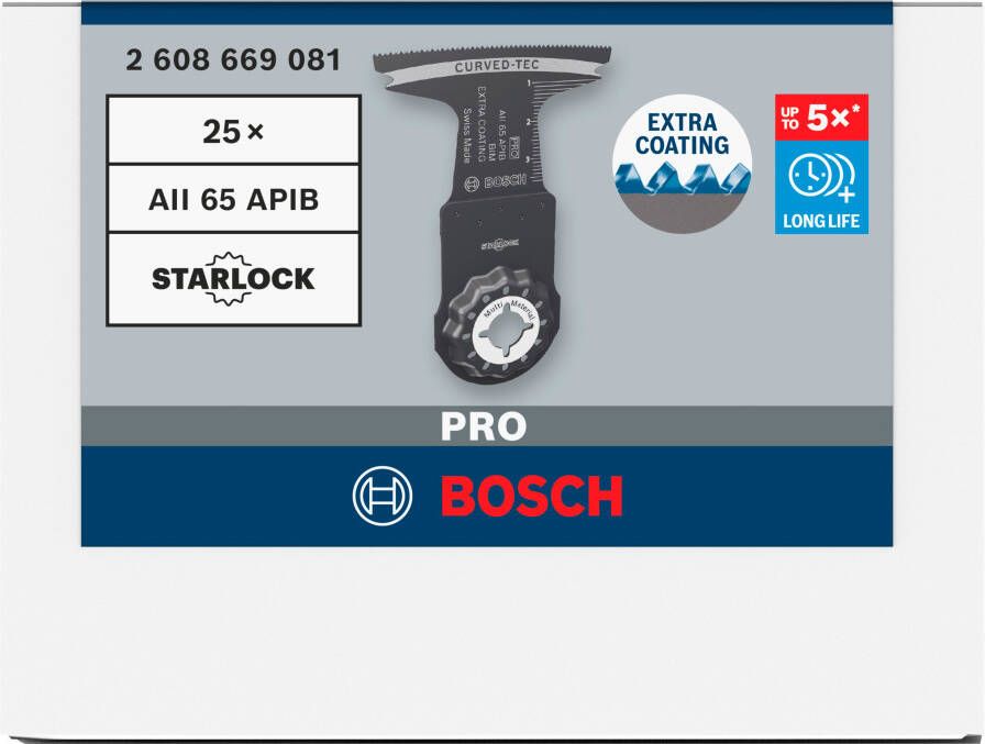 Bosch Accessoires PRO AII 65 APIB invalzaagblad | 65 x 40 mm | 25 stuks 2608669081