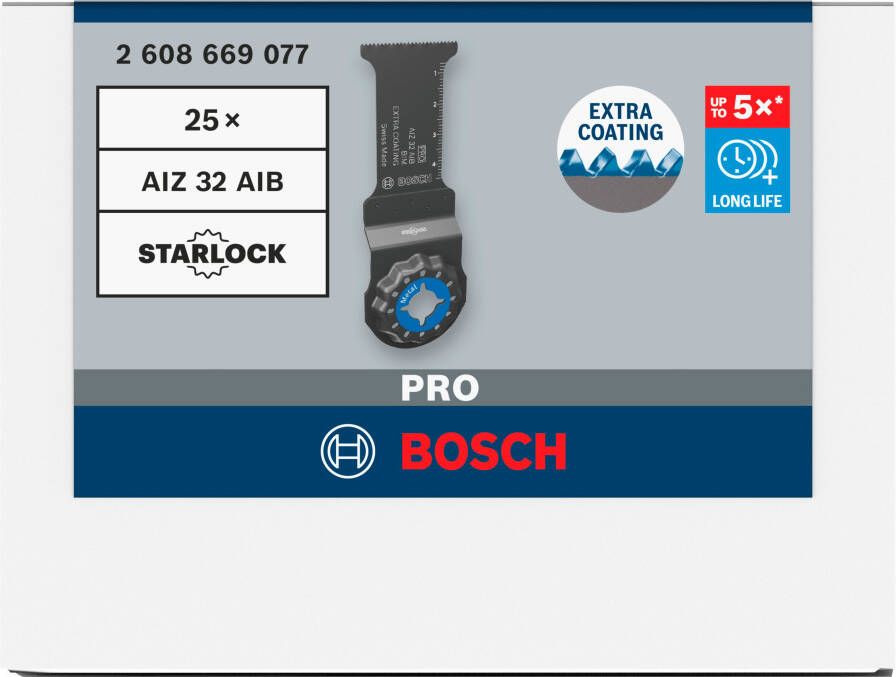 Bosch Accessoires PRO AIZ 32 AIB invalzaagblad | 32 x 50 mm | 25 stuks 2608669077