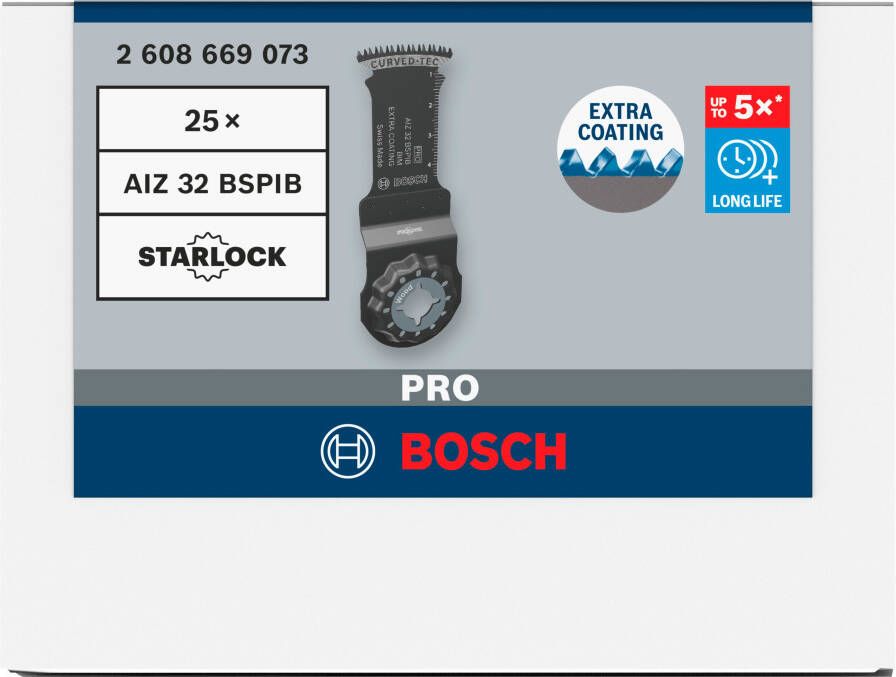 Bosch Accessoires PRO AIZ 32 BSPIB invalzaagblad | 32 x 50 mm | 25 stuks 2608669073