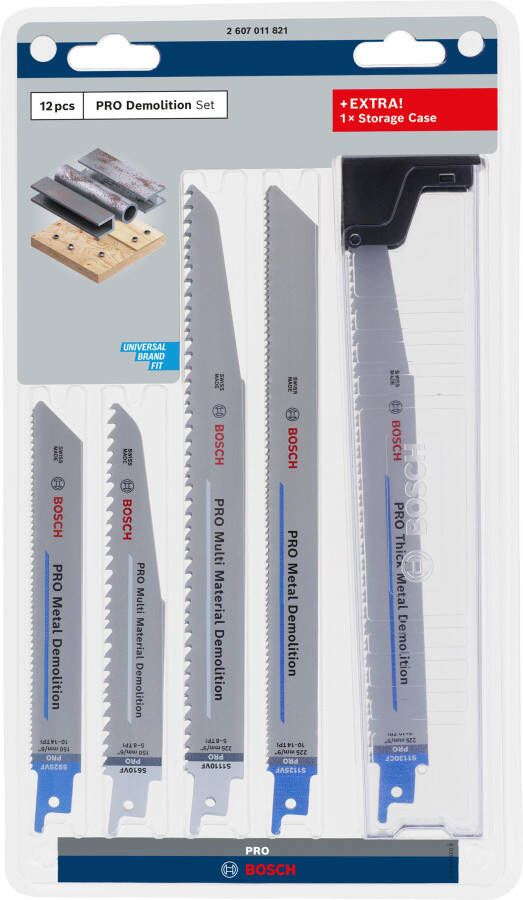 Bosch Accessoires PRO Demolition zaagbladset | 12-delig 2607011821