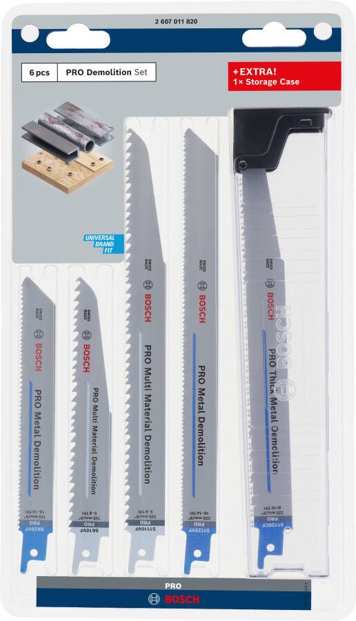 Bosch Accessoires PRO Demolition zaagbladset | 6-delig 2607011820