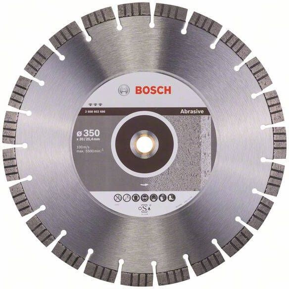 Bosch Accessoires PRO Diamantdoorslijpschijf Best for Abrasive 350 x 20 00+25 40 x 3 2 x 15 mm 1st 2608602686