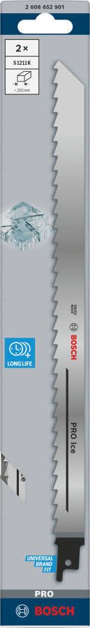 Bosch Accessoires PRO Ice S1211K zaagblad | 1 |25 x 19 x 300 mm | 2-delig 2608652901