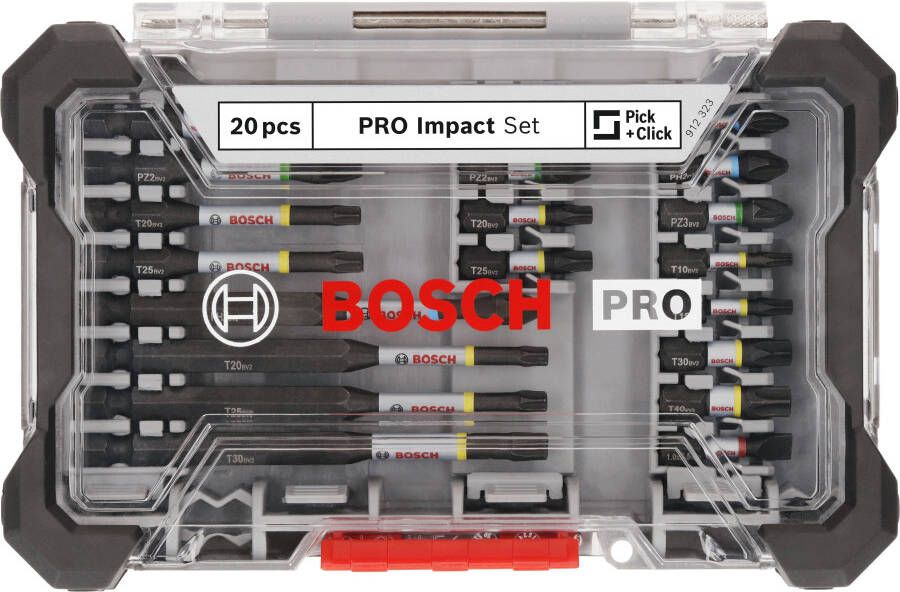 Bosch Accessoires PRO Impact schroefbitset | 20-delig 2608521U74