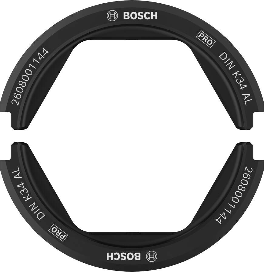 Bosch Accessoires PRO Krimpmatrijs | DIN K34 AL | 300 mm | Aluminium 2608001144