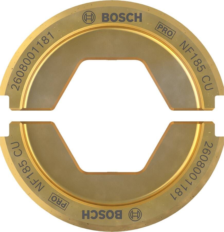 Bosch Accessoires PRO Krimpmatrijs | NF185 CU | 185 mm | Koper 2608001181