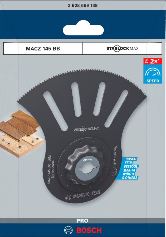 Bosch Accessoires PRO MACZ 145 BB Multitool zaagblad | 100 x 50 mm 2608669139