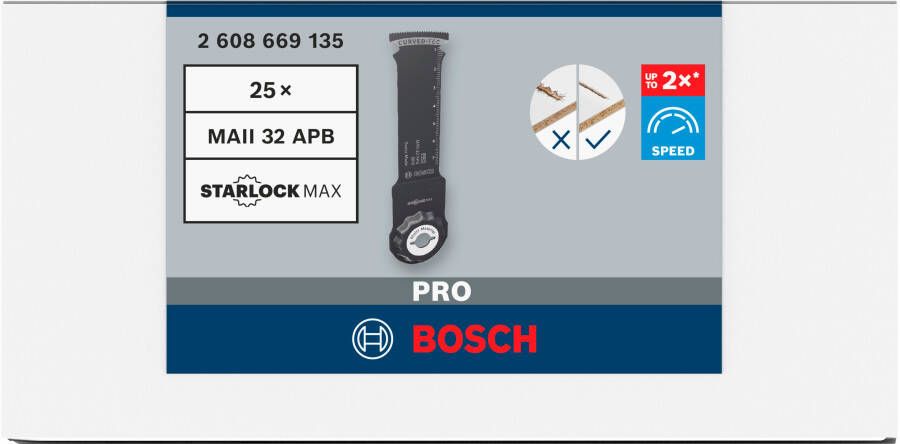 Bosch Accessoires PRO MAII 32 APB invalzaagblad | 32 x 80 mm | 50 stuks 2608669135