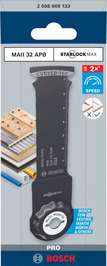 Bosch Accessoires PRO MAII 32 APB Multitool zaagblad | 32 x 80 mm 2608669133