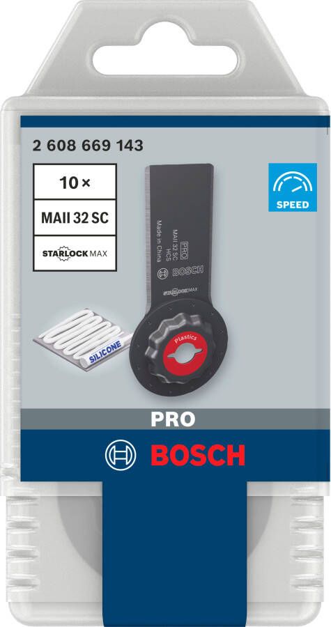 Bosch Accessoires PRO MAII 32 SC afdichtingszaagblad | 32 x 55 mm | 10 stuks 2608669143