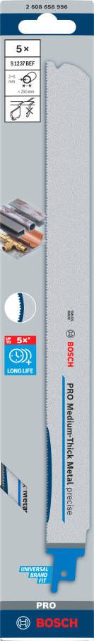 Bosch Accessoires PRO Medium-Thick Metal precise S1237BEF zaagblad | 1 |1 x 25 x 300 mm | 5-delig 2608658996