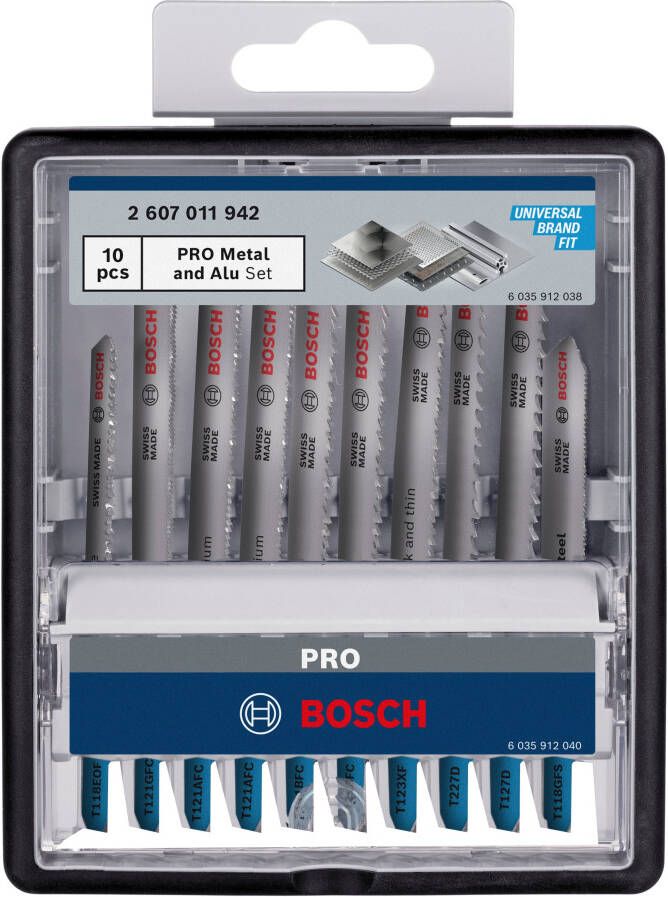 Bosch Accessoires PRO Metal and Alu set | 92 mm | 10 stuks 2607011942