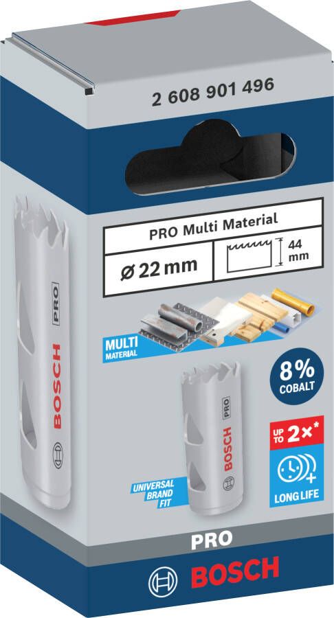 Bosch Accessoires PRO Multi Material gatzaag | 22 mm | met schroefdraad 2608901496