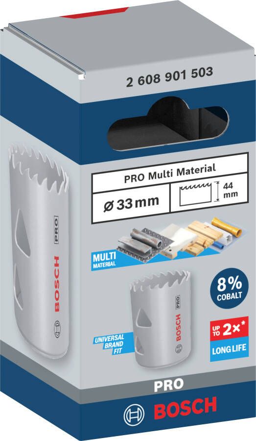 Bosch Accessoires PRO Multi Material gatzaag | 33 mm | met schroefdraad 2608901503