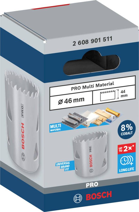 Bosch Accessoires PRO Multi Material gatzaag | 46 mm | met schroefdraad 2608901511