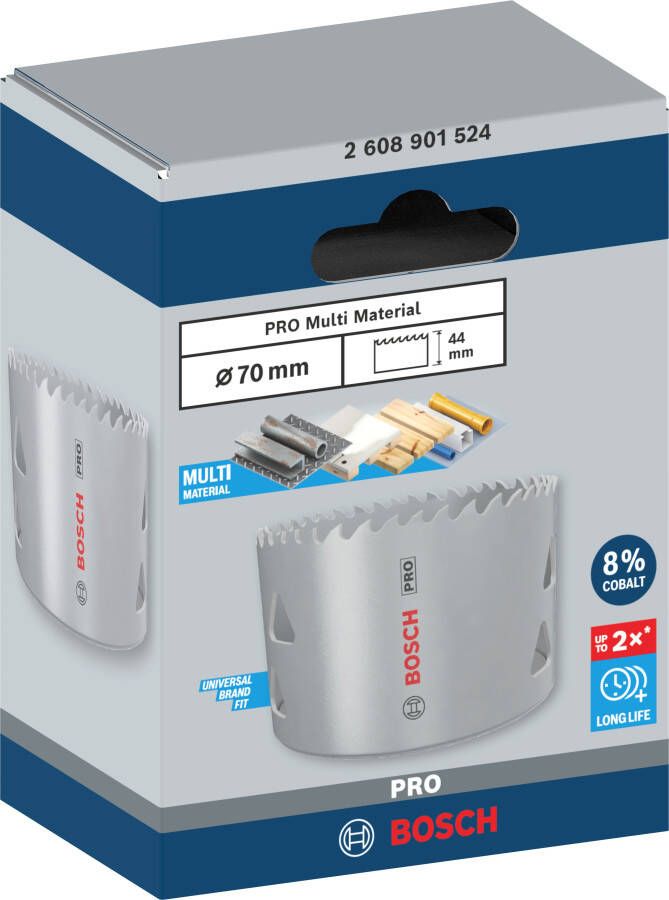 Bosch Accessoires PRO Multi Material gatzaag | 70 mm | met schroefdraad 2608901524