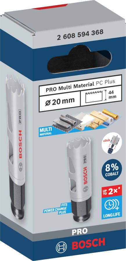 Bosch Accessoires PRO Multi Material PC Plus gatzaag | 20 mm 2608594368