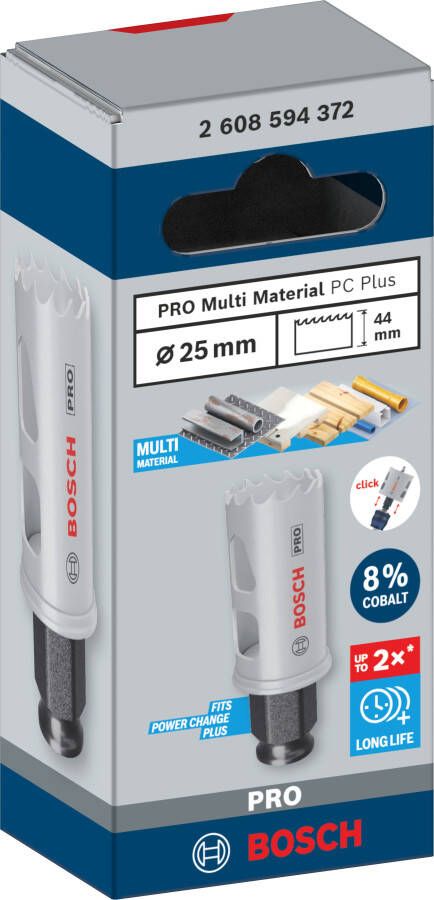 Bosch Accessoires PRO Multi Material PC Plus gatzaag | 25 mm 2608594372