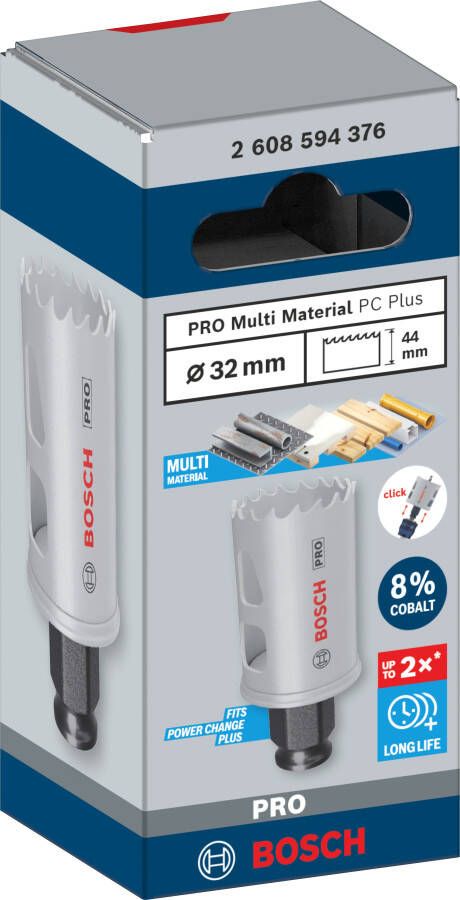 Bosch Accessoires PRO Multi Material PC Plus gatzaag | 32 mm 2608594376