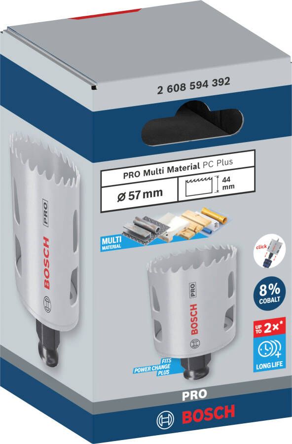 Bosch Accessoires PRO Multi Material PC Plus gatzaag | 57 mm 2608594392