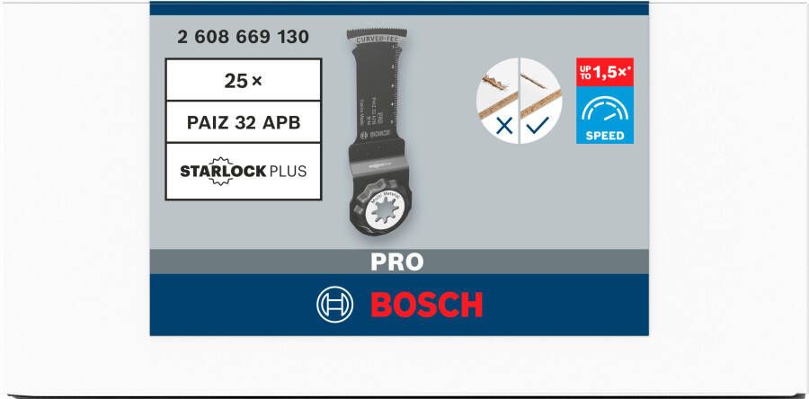 Bosch Accessoires PRO PAIZ 32 APB invalzaagblad | 32 x 60 mm | 10 stuks 2608669130