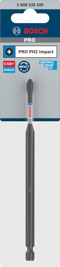 Bosch Accessoires PRO Phillips slagschroefbit | PH2 | 150 mm 2608522525