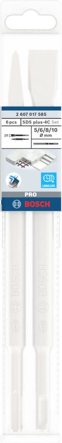 Bosch Accessoires PRO SDS plus-4C Chisel and Drill Bit Set | 6 pcs 2607017585