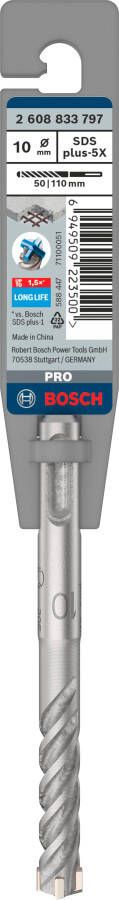 Bosch Accessoires PRO SDS plus-5X hamerboor | 10 x 50 x 110 mm 2608833797